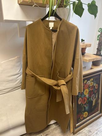 Dámsky dlhý kabát, h&m,m