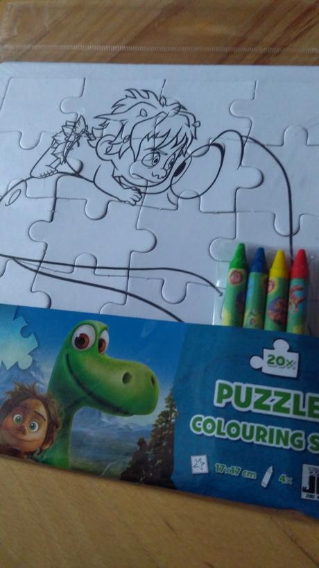 Dinosaurus puzzle s voskovkami, 