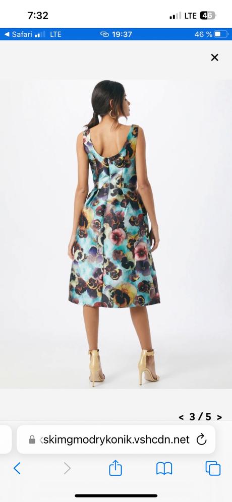 Chichi london krasne saty fialky m kvetovane, m