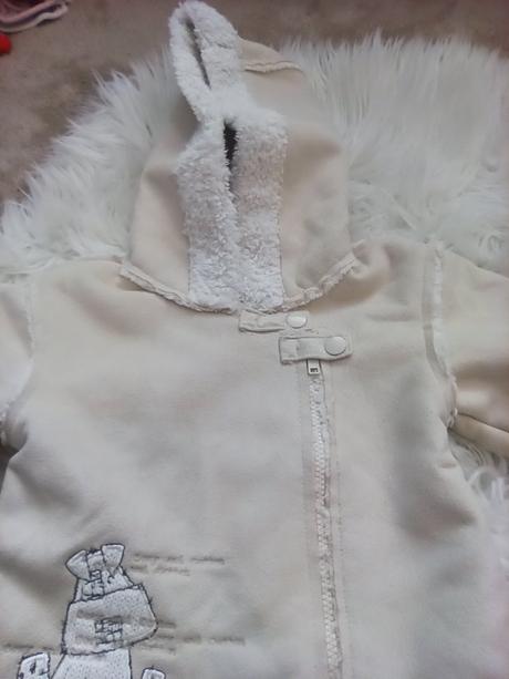 Teplý dievčenský kabátik, mamas & papas,74