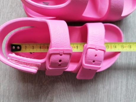 Ružové sandalky k vode, h&m,23