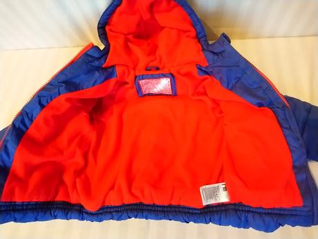 Detská modrá zimná bunda, m, 86