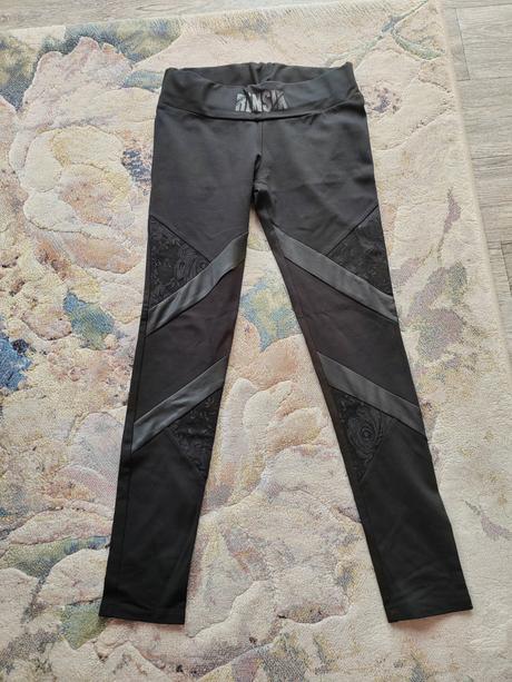 Damske legíny rensix s čipkou, m