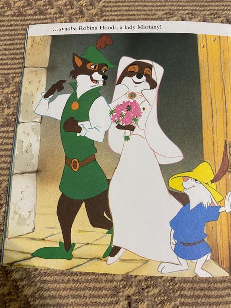 Krásna mini knižka walt disney robin hood egmont, 