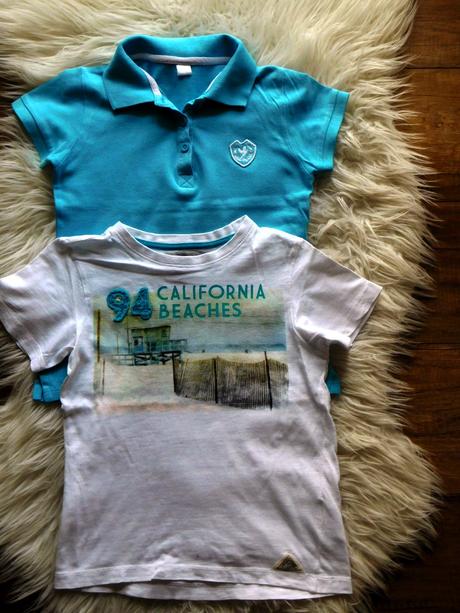 2ks kvalitné bavlnené trička 122-128 h&m, h&m,122