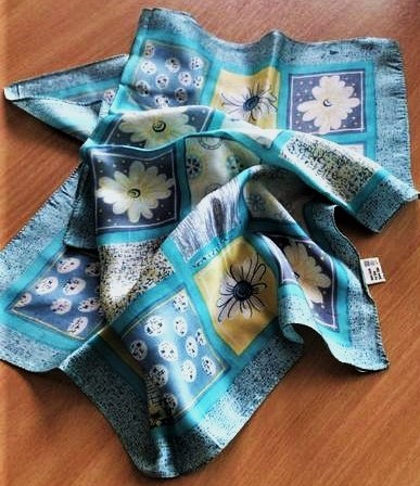 Hodvábna šatka na krk, xl