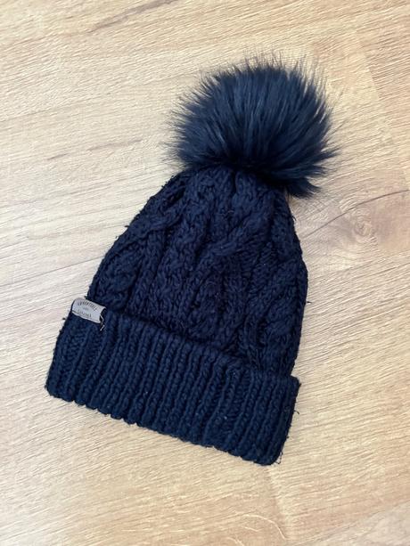 Modrá teplá čiapka, h&m,92