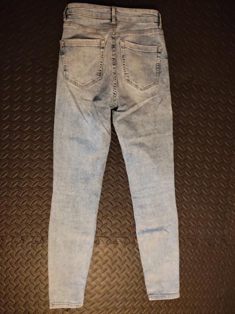 Modré rifle s vysokým pásom, mango,34