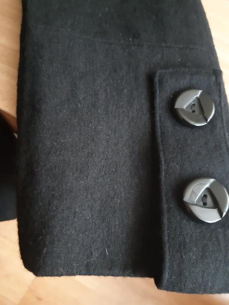 Vlnený kabát, stradivarius,l