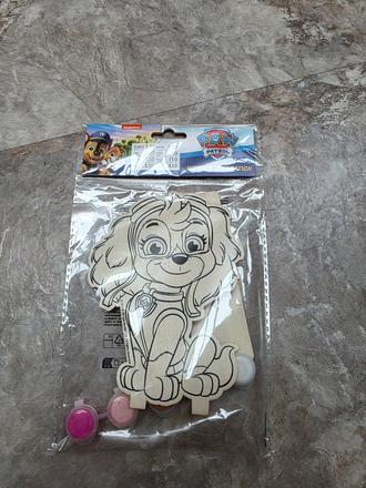 Drevená dekorácia na vymaľovanie paw patrol, 