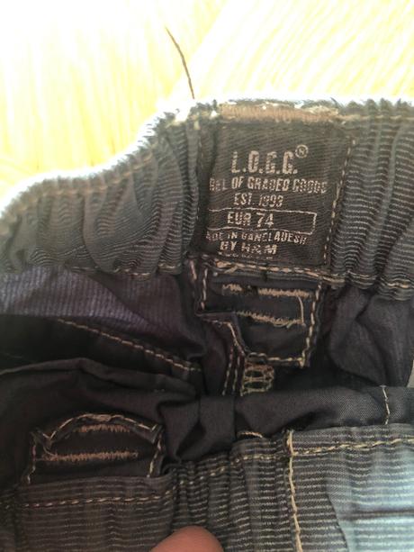 Letné roll-upové nohavice, h&m,74