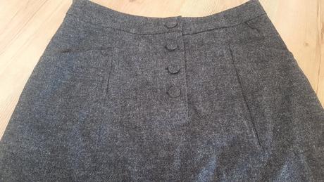 Sivá sukňa, h&m,38