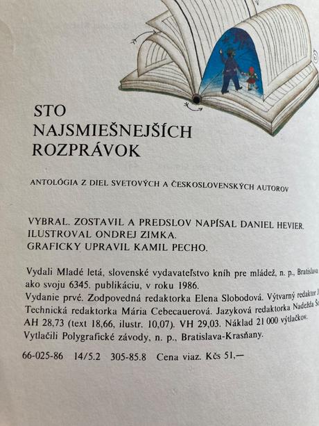 Sto najsmiešnejších rozprávok prvé vydanie (1986), 