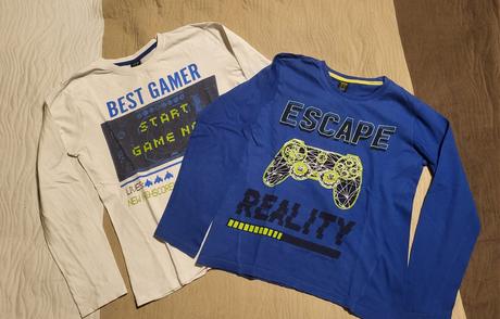 2x tričko dlhý rukáv velk. 146/152, 146