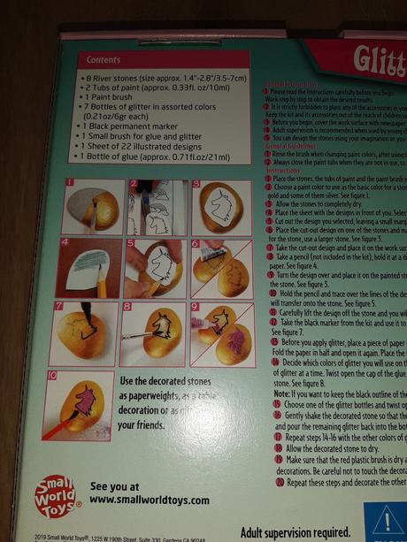 Kreatívna sada na maľovanie kameňov 22 dielov,