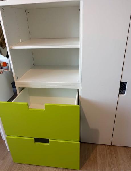 Ikea stuva detská zostava 2 ks, biela a zelená,