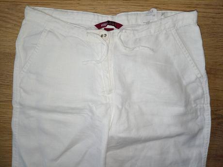 Plátené dievčenské nohavice, h&m,146