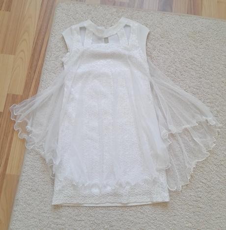 Dievčenské šaty so šifónom, 152