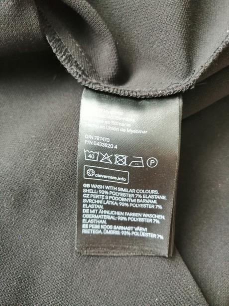 Malé čierne šaty ham,v40,pružné, h&m,40