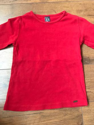 Červené tričko, zara,98