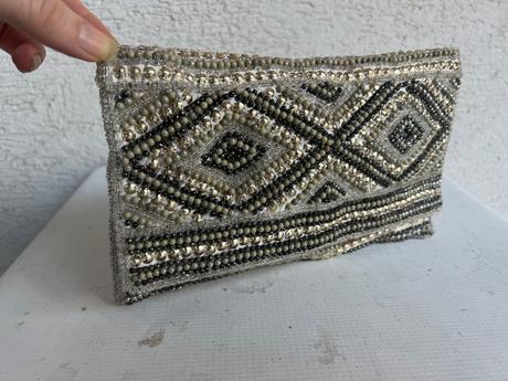 Boho koralikova kabelka taska posita koralikmi 24,