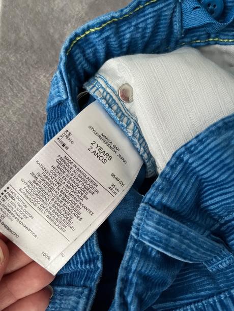 Menčestrové nohavice, gap,98