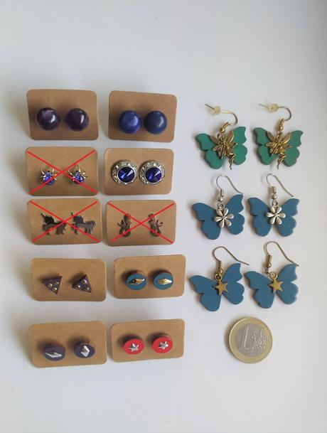 Napichovacky ametyst lapis motyl, 