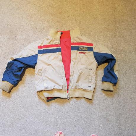 Obojstranná bunda veľ.122-128, 122