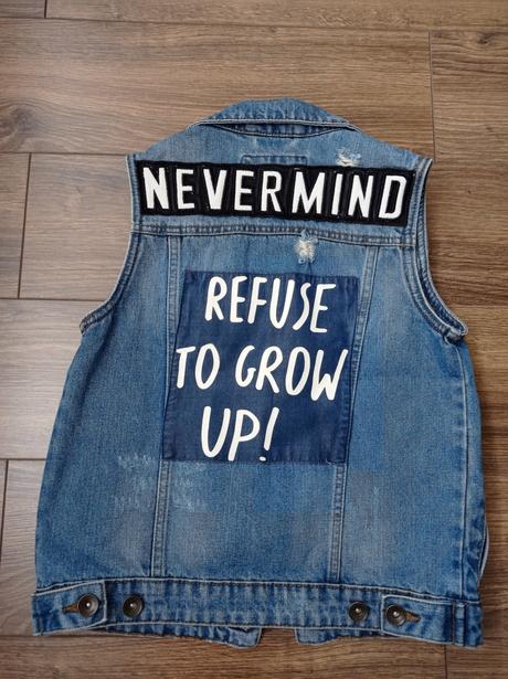 Detská riflova vesta, reserved,128