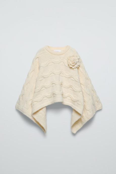 Zara - pletené pončo, pelerína, zara,xs