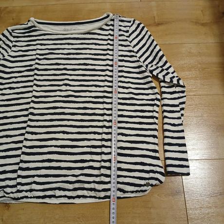 Pásikavé tričko s kamienkami okolo krku, tchibo,46