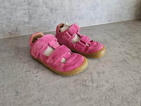 Sandále lurchi barefoot nando suede fuxia 27, lurchi,27