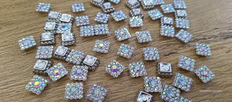 Ozdoba štrasová 10 mm - crystal ab, 