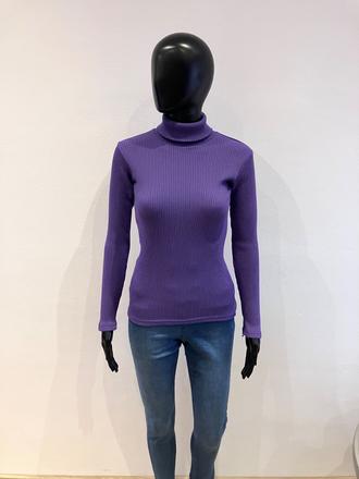 Dámsky fiaľový rolák, s