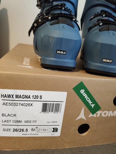 Nové lyžiarky atomic hawx magna flexia 120, atomic,43 / 44