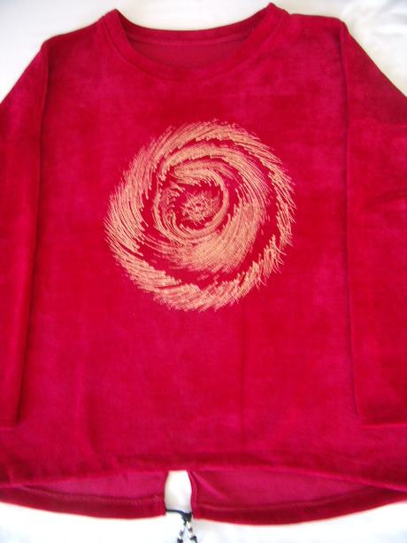 Vínovo červená mikina 2xl-3xl, xxl