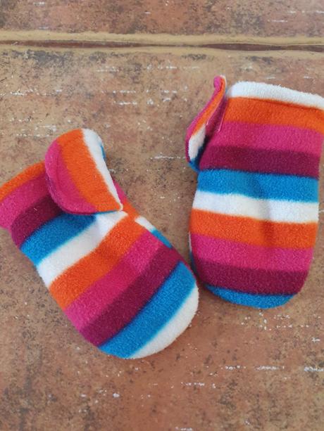 Prvé rukavičky - flísové, h&m,80