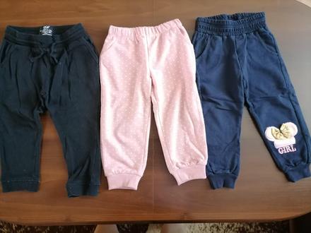 3x teplaky (dd), h&m,98