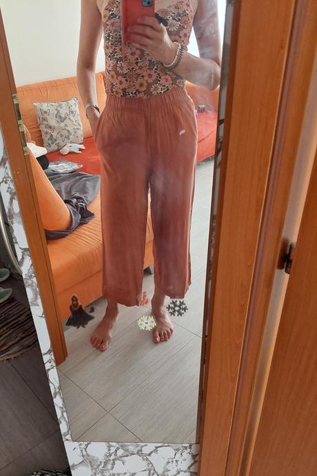 Široké letné nohavice, h&m,xs