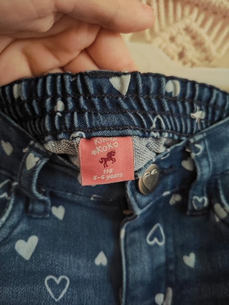Džínsy so srdiečkami, kiki&koko,116