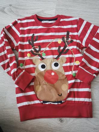 Vianočné tričko 4-5rokov, pepco,110