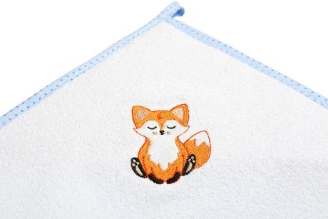 Sensilo detská osuška froté lišiak modrý 100x100cm, 