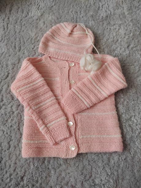 Svetrík s čiapočkou 12-18m, 80