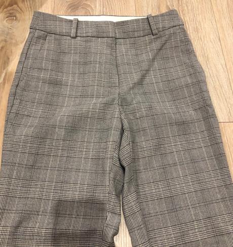Kárované nohavice, h&m,xs