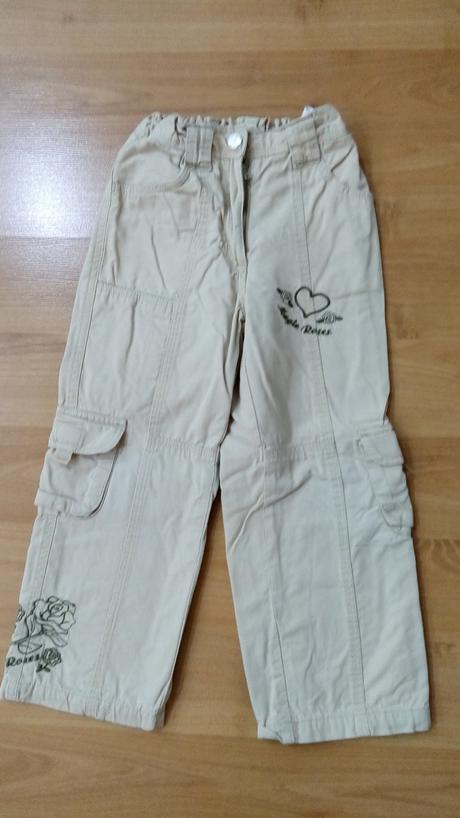 Zateplené nohavice bavlnou, outfit,98