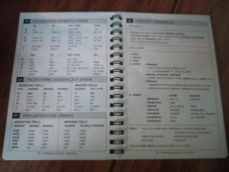 Slovenčina, prehľadná gramatika, 