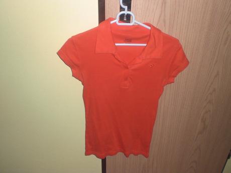 Oranžové tričko top stav m dlhsie, m