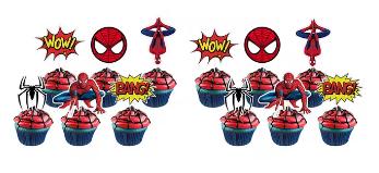 Tortový zápich spiderman wow (24ks) - skladom,