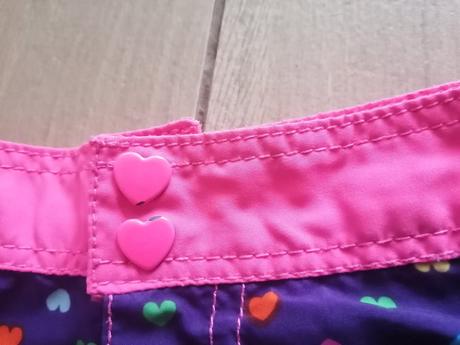 Kraťasy šortky so srdiečkami ľahké na leto, h&m,110