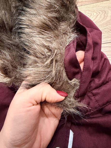 Bordová zimná bundička, name it,128